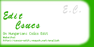 edit csucs business card