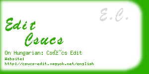 edit csucs business card